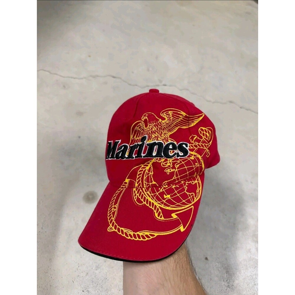 Rothco US Marines Hat Red Eagle Globe Anchor Marines Military Snapback Strapback